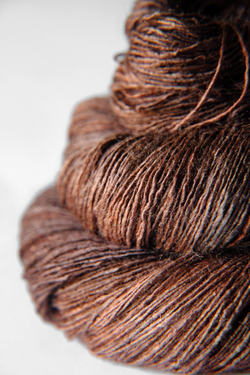 Mother earth is stirring - Tussah Silk Yarn Lace weight