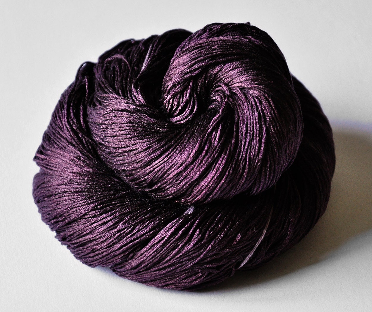 Rotten plums OOAK - Silk Yarn Lace weight