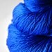 Completely shattered cobalt glass - Silk Yarn Lace weight