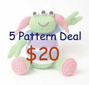5 Pattern Deal - Pick Any 5 Oliver Boliver Patterns