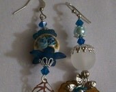 Turquoise Roses assymetrical