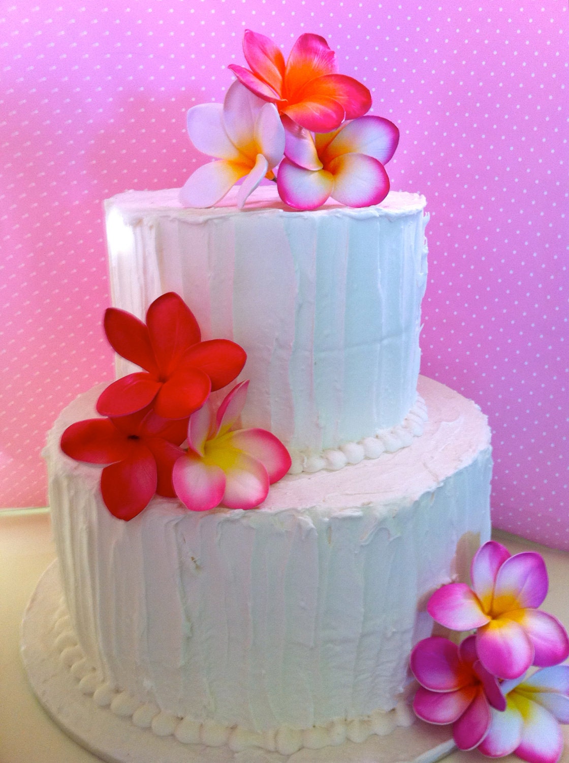 Plumeria Cake Flowers by flowersbythevase on Etsy