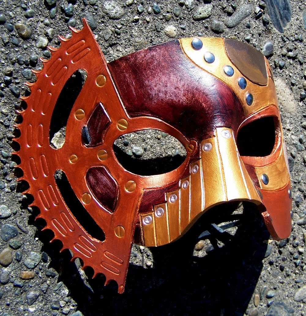 Brazen Punk - Handmade Steampunk Leather Mask