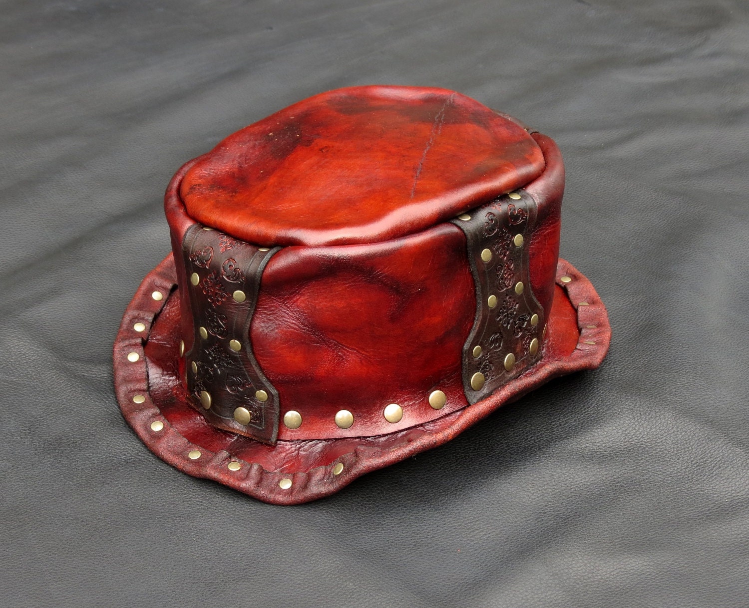 Handmade Cockney Gentlemen's Leather Hat