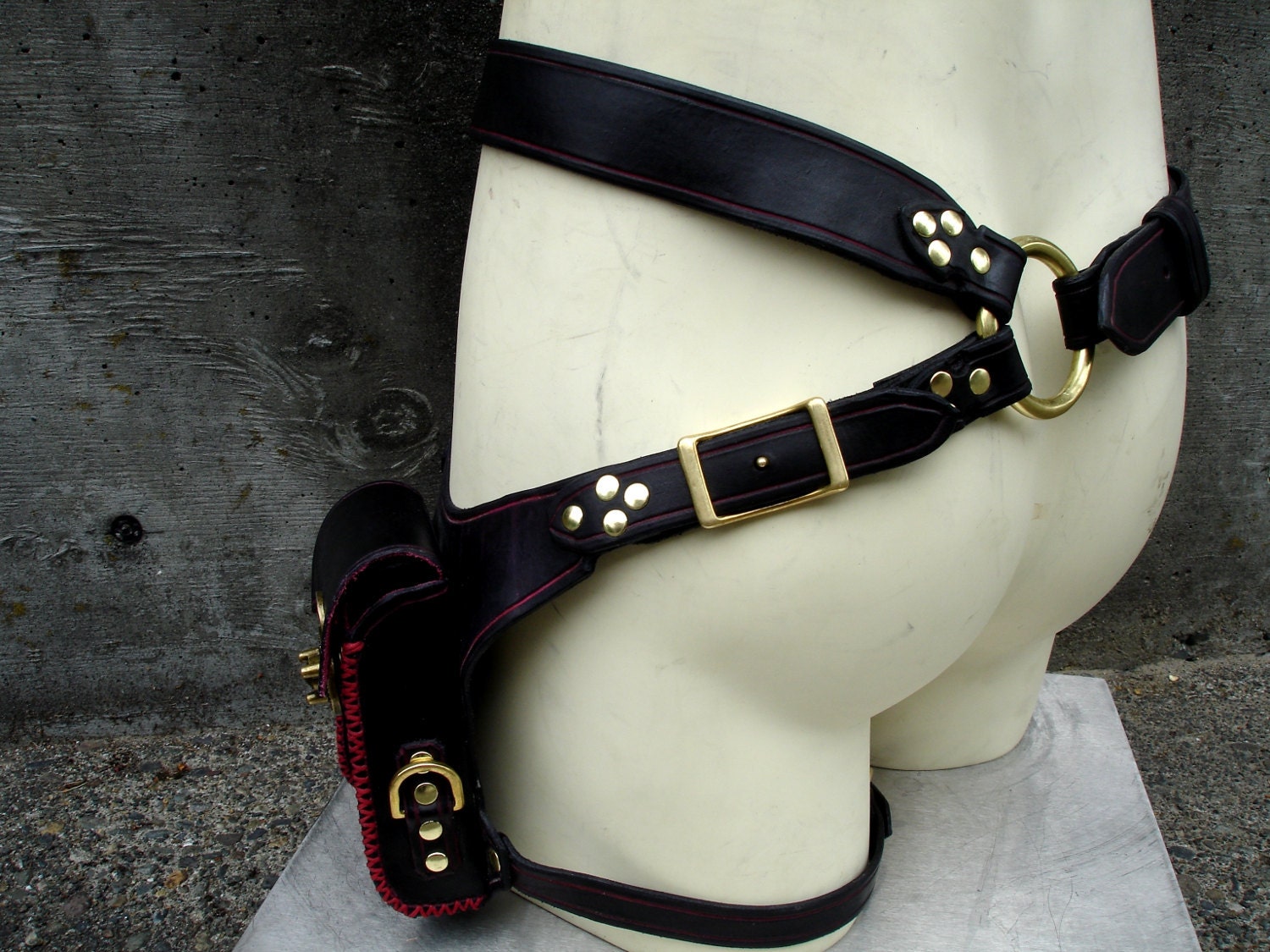 Black Leather Bag Holster
