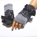 Gray Half Finger- Fingerless Gloves