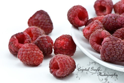 Fresh & Juicy Raspberry Photo - Fine Art Foodie Photography Print - CrystalGaylePhoto