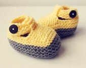 Knit Baby Shoes PDF Pattern For Girls Instant Download