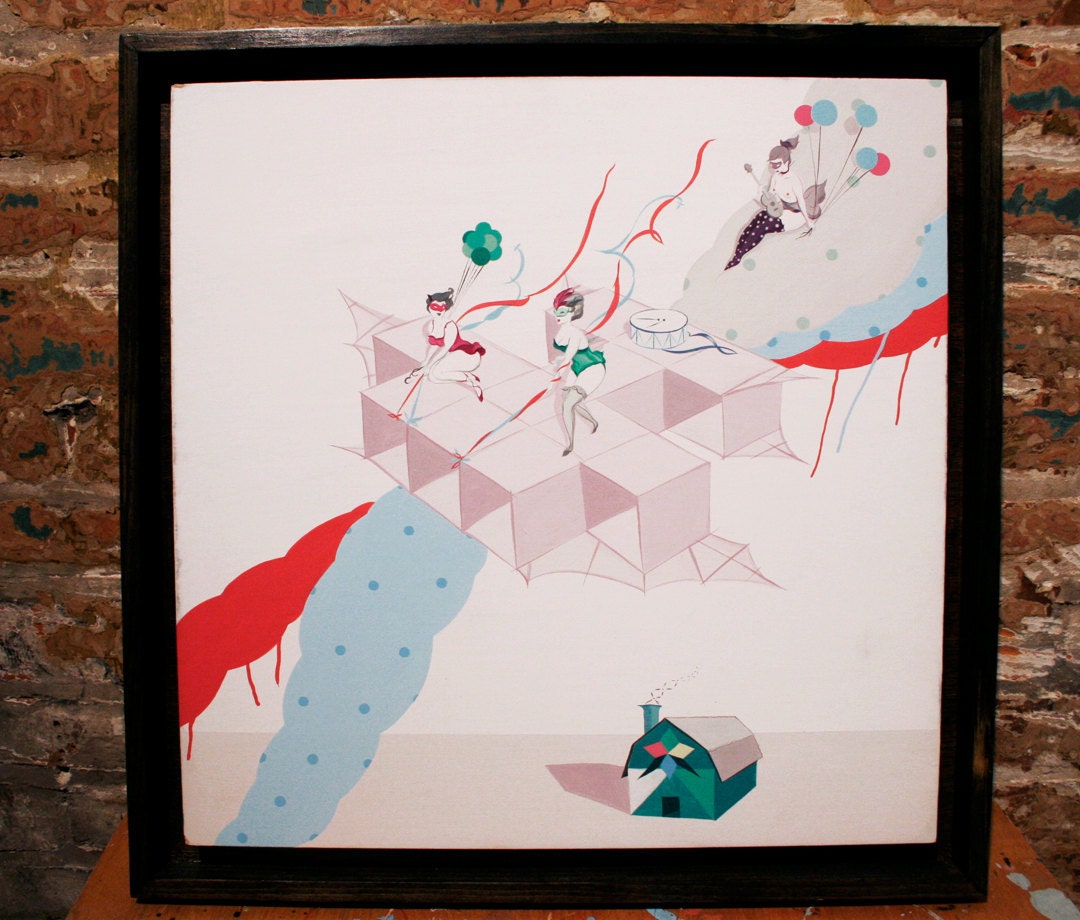 PIlots of White Kite - original painting