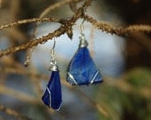 Blue Glass Earrings