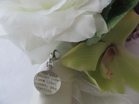 You Choose Word Dictionary Glass Gem Charm for Aunt, Sister, Mother, Grandma, Daughter, Teacher, Hope, Nurse by Kristin Victoria Designs