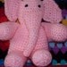 Crochet Elephant, Soft Toy, Plush, Amigurumi, Pippa the Pink Elephant