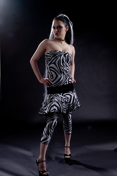 Zebra Girl Fantasy Dress