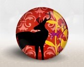 Deer Pocket Mirror, Party Favor, Purse Mirror