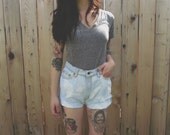 Amazing Bleached High Waisted Levi's w/ Lace Pockets