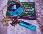 Zydrate Original Vial Necklace .......custom made with silver chain or cord