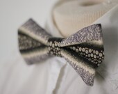 Tie: Purple Abstract Bow Tie