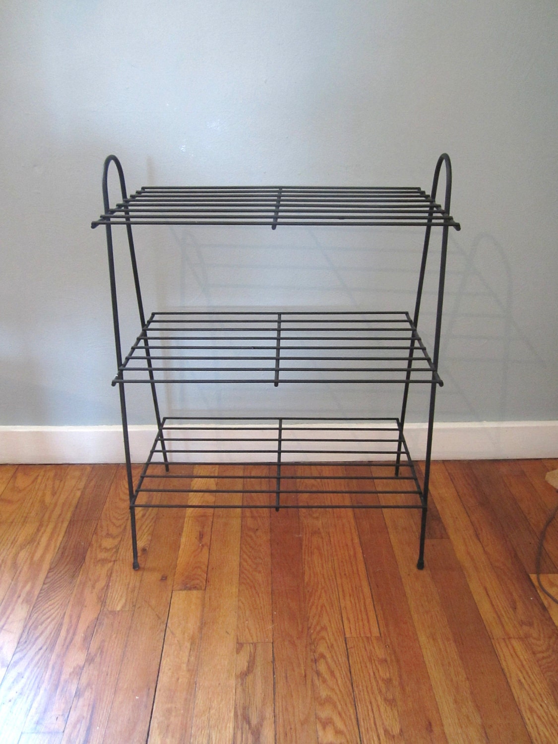Mid Century Metal Shelf Stand