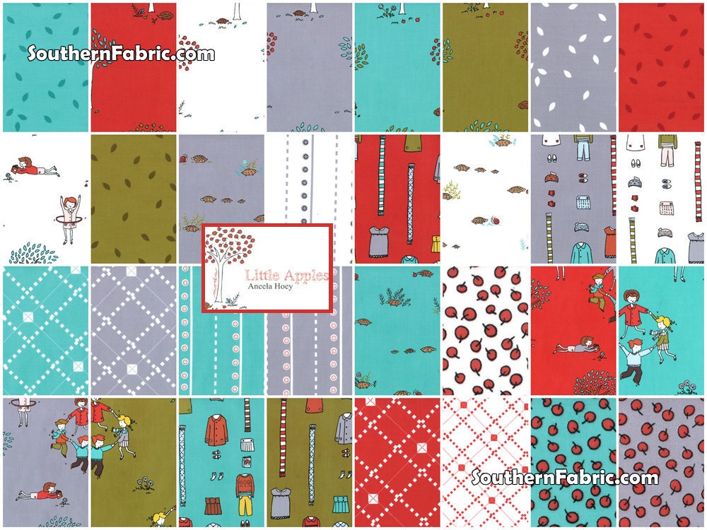SALE- Little Apples by Aneela Hoey for Moda- 1 Layer Cake
