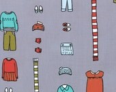 Little Apples Outfits Pencil by Aneela Hoey Quilt Fabric- 1/2 Yd BTY for Moda