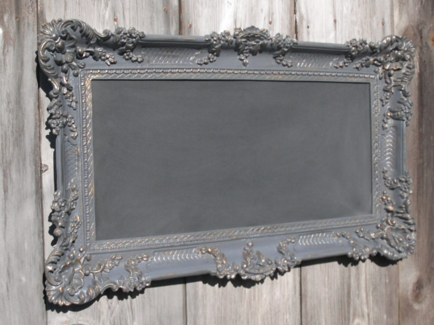 Hollywood Regency Chalkboard OLD WORLD STYLE Chalk board Restaurant Grey French Country Chalkboard