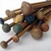 SALE REDUCED --- 24 Vintage Knitting Needles DESTASH Wood/ Bamboo