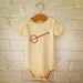 Banjo Infant Short Sleeve One Piece. Brown. Organic Cotton. 12-18 months.