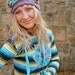 HIPPIE EARFLAP hat aviator cap pilot hat crochet scalloped cotton turquoise brown purple beanie hat