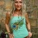 reserved for tania TANK sea foam PEACOCK FEATHER top tank top hand painted clothes bohemian clothing cotton tank top