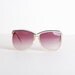 Vintage 80s Black & White Stripe Oversized Sunglasses Shades