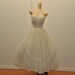 Vintage 1950 Wedding Dress Lace and Tulle