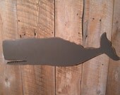 Wooden Gray Whale - Large Ocean Beach Decoration