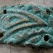 Copper Patina Wrist Focal - Handmade Ceramic Wrist Focal Bead