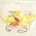 Mama and Baby Bird in Yellow Leaf, Baby Boy or Baby Girl Nursery Decor, New Baby Gift and Baby Shower Cake Toppers