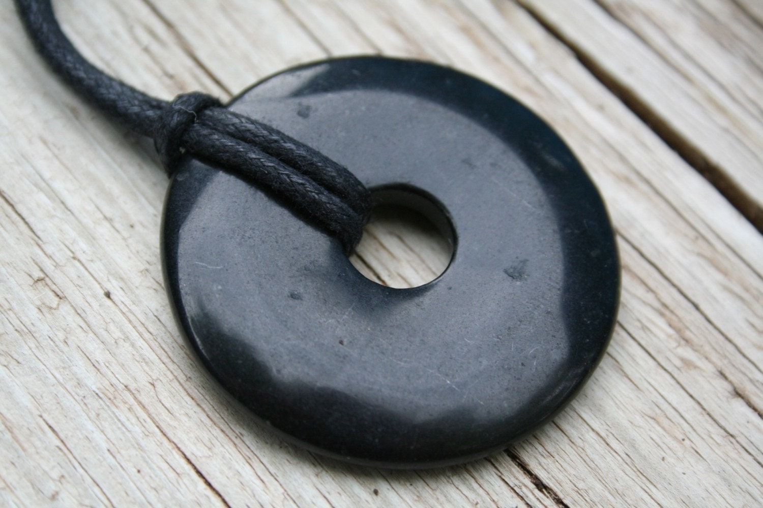 Have Strength - Onyx 30mm Pendant - Nursing, Grabbing, Healing Necklace