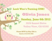 FREE FREIGHT Owl Birthday Party-Printed With Envelopes-15 Il_170x135