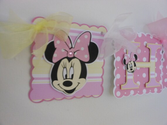 Save 15%-Minnie Mouse Pink and Yellow Birthday Party Package-Ultimate Il_570xn