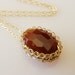 Carnelian Necklace, Crochet Goldfilled Wire, Wire warapped Jewelry, Bridesmaid Jewelry, Wire Crochet Jewelry
