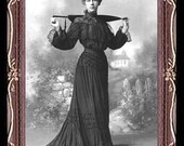 Vintage Lady Miniature Dollhouse Art Picture 6738