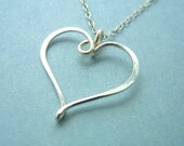 Sterling Silver Heart Pendant & Necklace