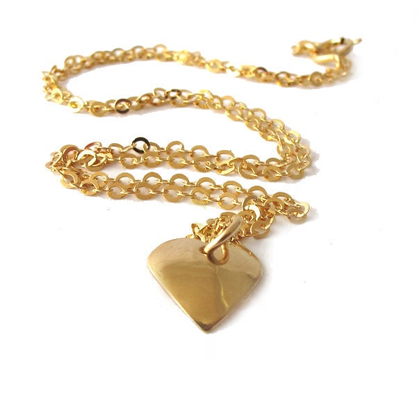 Gold Heart necklace, SMALL ,Tiny heart, 14K Gold filled, Small heart necklace