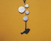 SALE 30% OFF bird and circles necklace