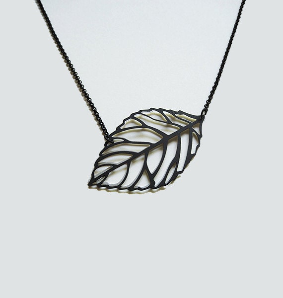 SALE 30% OFF double leaf necklace