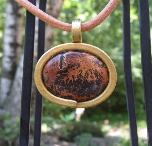 Brass Wrapped Pendant