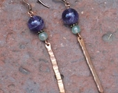 Purple Stone Earrings
