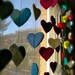Reclaimed Felt Heart Garland - Ecofriendly - Recycled