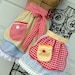 Mothers Day Matching Apron Set Mother Daughter Half Aprons in Gingham