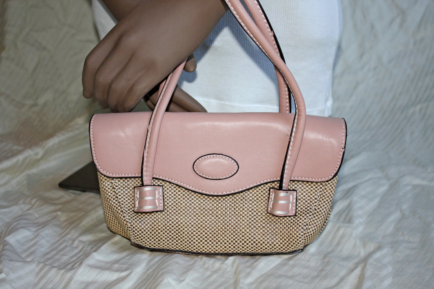 Pale Pink 50s Inspired Handbag