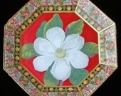 White Flower Plate