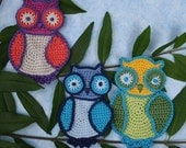 Cuddle Owls -  Crochet Pattern (Applique)